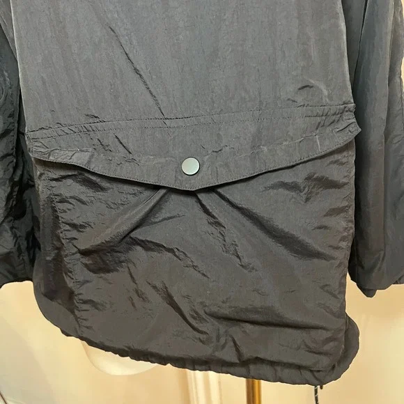 Pink Victoria Secret Pullover Windbreaker Jacket Pink Logo Anorak XS Black - Picture 2 of 7